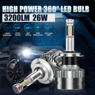 M8 9012/HIR2 360° CSP White LED Headlight Bulbs 2Pcs MAMMOTH®