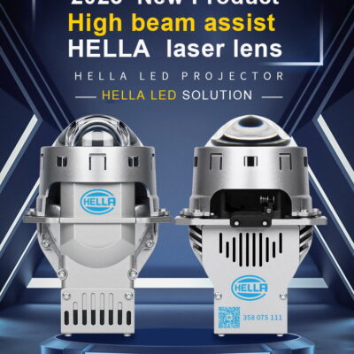 HELLA D1 LASER 55W/65W 6000K White LED Projector Lens 2Pcs HELLA®