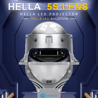 HELLA 5S 55W/65W 6000K White LED Projector Lens 2Pcs HELLA®