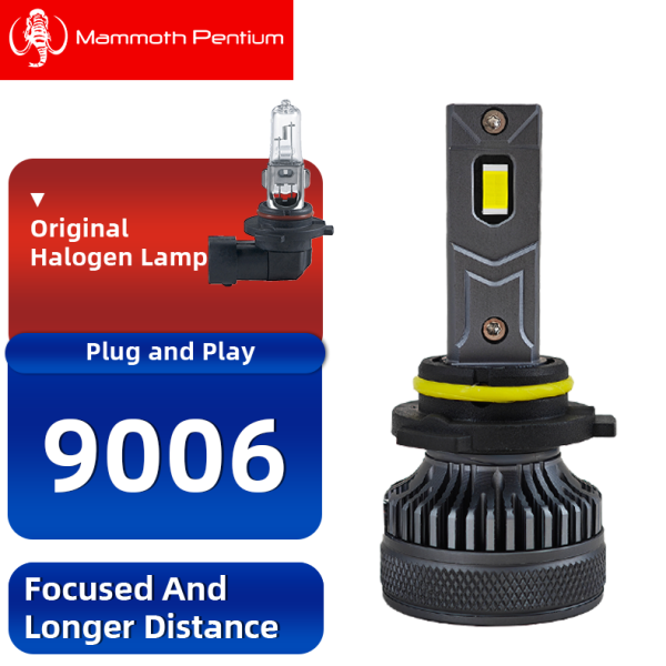 M700 9006 70W 7000LM White LED Headlight Bulbs 2Pcs MAMMOTH®