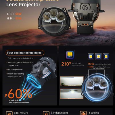 V30 60W/85W  LED Projector Lens 2Pcs MAMMOTH®